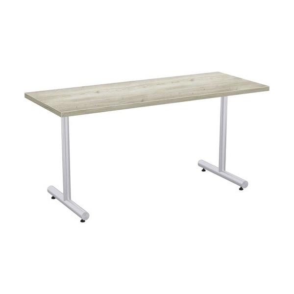 Special-T Table, Metallic Sand Base, 24inWx60inLx29inH, Aged Driftwood SCTKING2460SAD - main